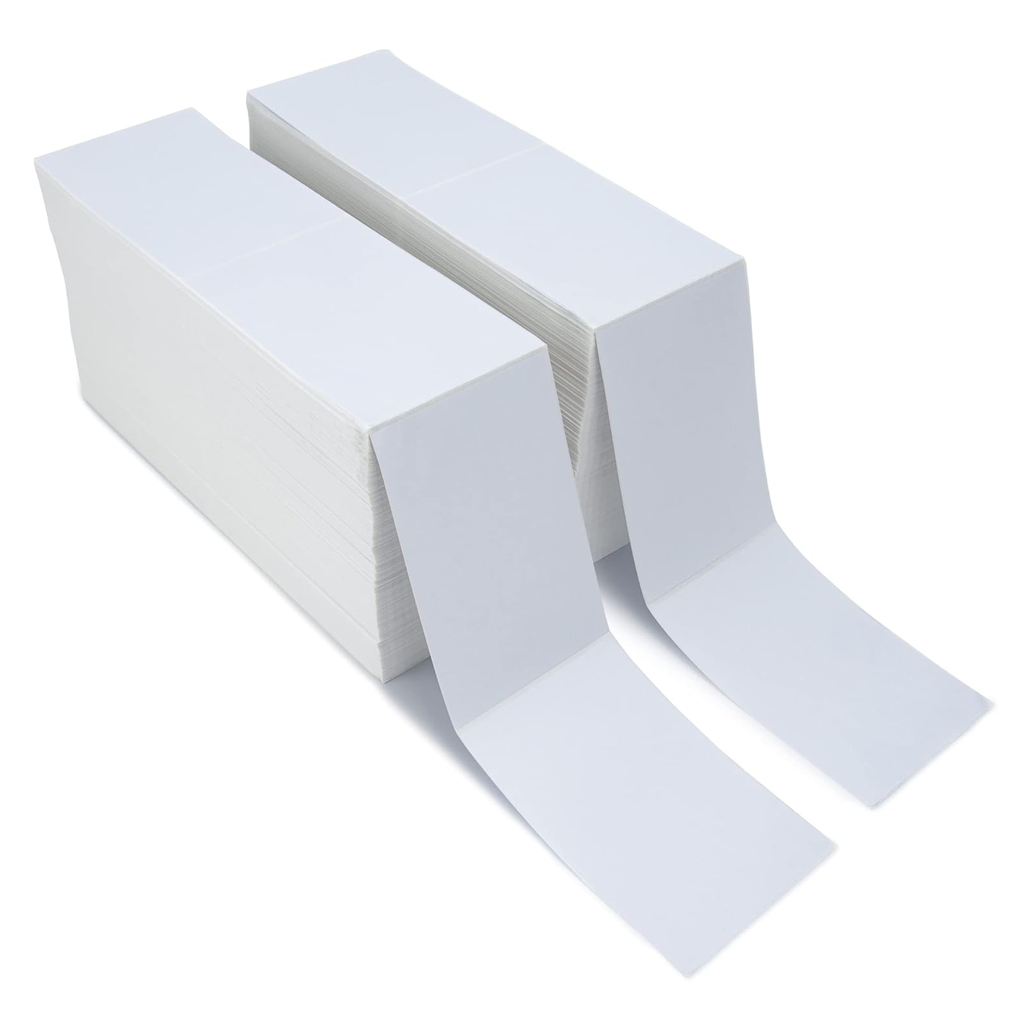 MilaMima 4" x 6" Fanfold Direct Thermal Shipping Labels, BPA-Free