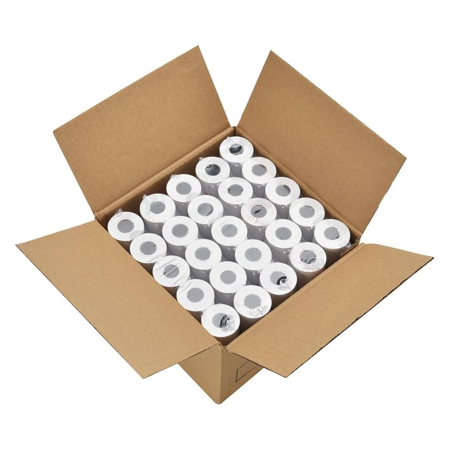 50 Rolls 3 1/8" x 225' Thermal Paper Rolls - BPA-Free, Fits POS Registers & Credit Card Terminals