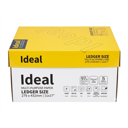 MilaMima 11x17 Ledger Tabloid Copy Paper 20lb 97 Bright 2500 Sheets 5 Reams
