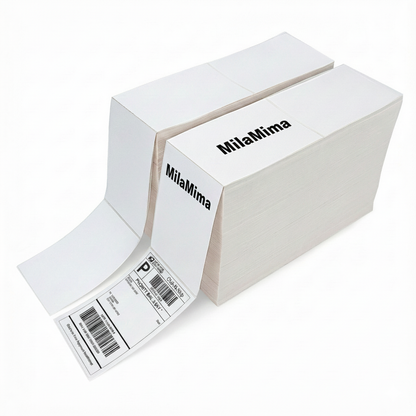MilaMima 5000 Fanfold 4 x 6 Thermal Shipping Labels 