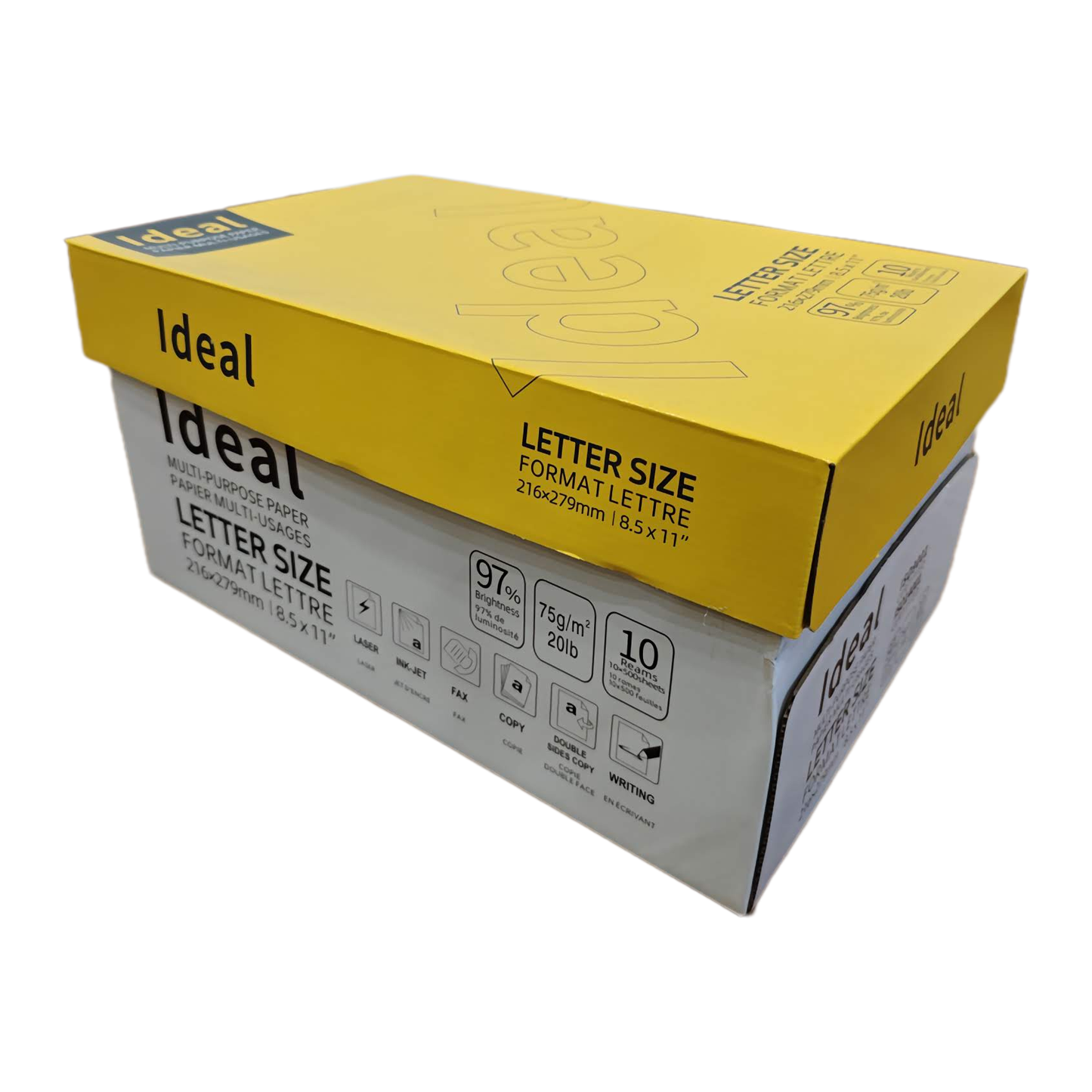 MilaMima Copy Paper | 8.5" x 11" Letter Size | 20 lb, 97 Bright | 5,000 Sheets