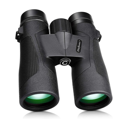 SkyGenius 10x42 Binoculars - IPX7 Antifog Waterproof, BAK4 Roof Prism, Quick Focus HD, Lightweight