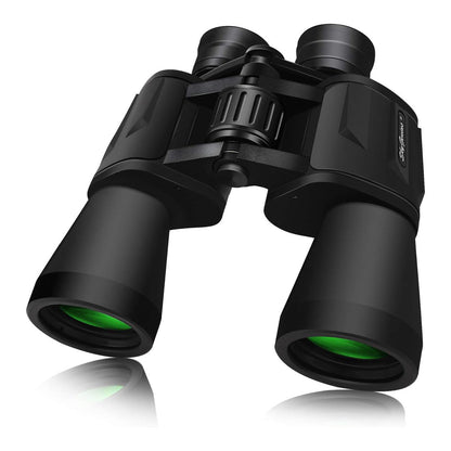 SkyGenius 10x50 Binoculars - Powerful Full-Size Low Light Night Vision, BAK4 Prism Fully Multi-Coated Lens