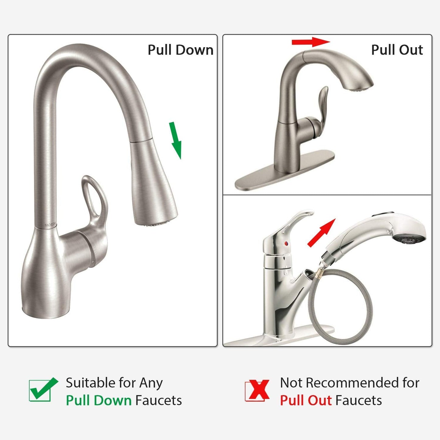 Replacement Hose kit for Moen Kitchen Faucets (Pulldown 150259) - SkyGenius Online